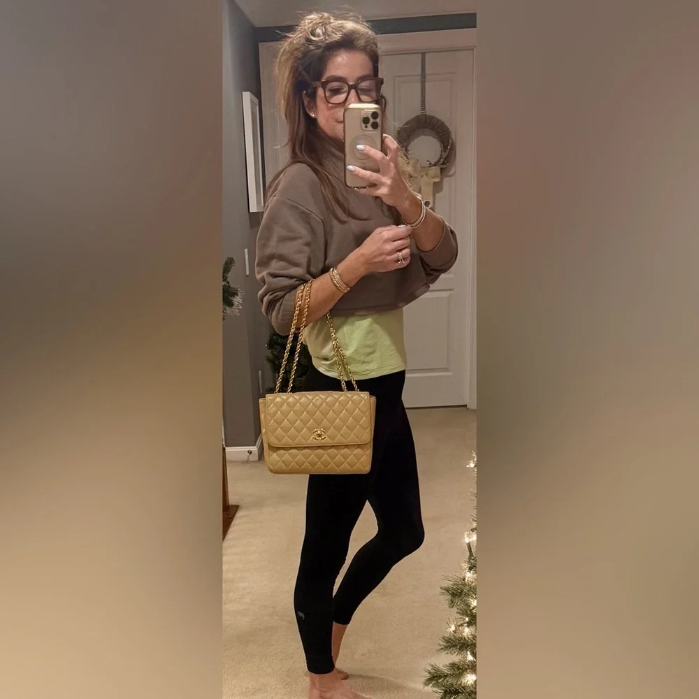 *RARE* Vintage Chanel
Flap Bag, 24krt gold plated (Coco trademark relaunch) - Picture 16 of 16